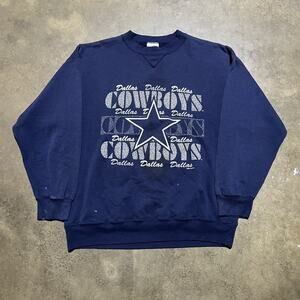 Vintage 90s Dallas Cowboys Navy NFL Sweatshirt